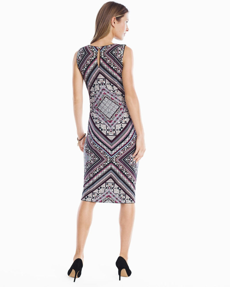 Reversible Sleeveless Knit Sheath Dress