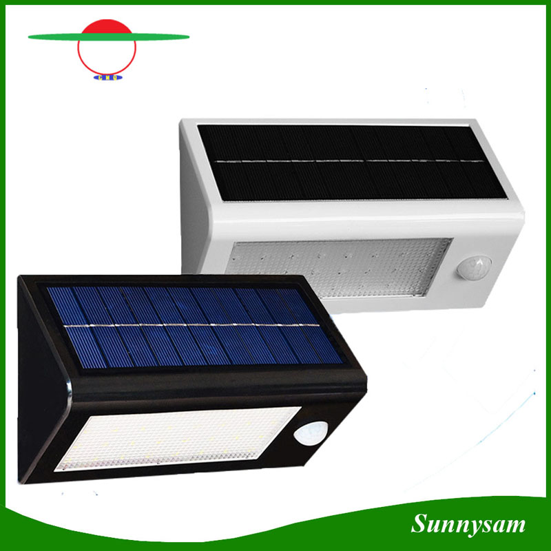 32 LED Super Bright Solar Wall Light Motion Sensor PIR Street Light 3.5W Waterproof 3 Lighting Modes Outdoor Garden Courtyard