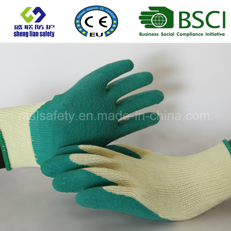 Latex Rubber Gloves, Sandy Finish Safety Work Gloves (SL-R503)