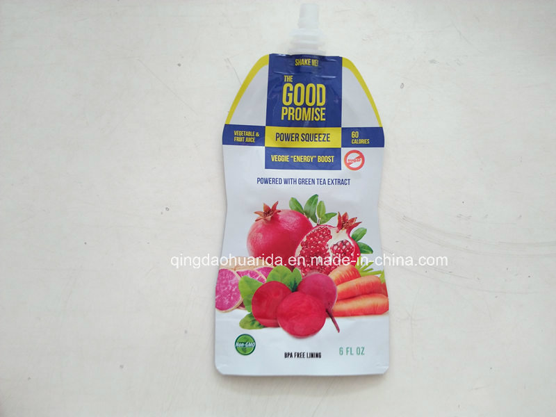 Spouted Plastic fruit Jelly Beverage Packaging Bag