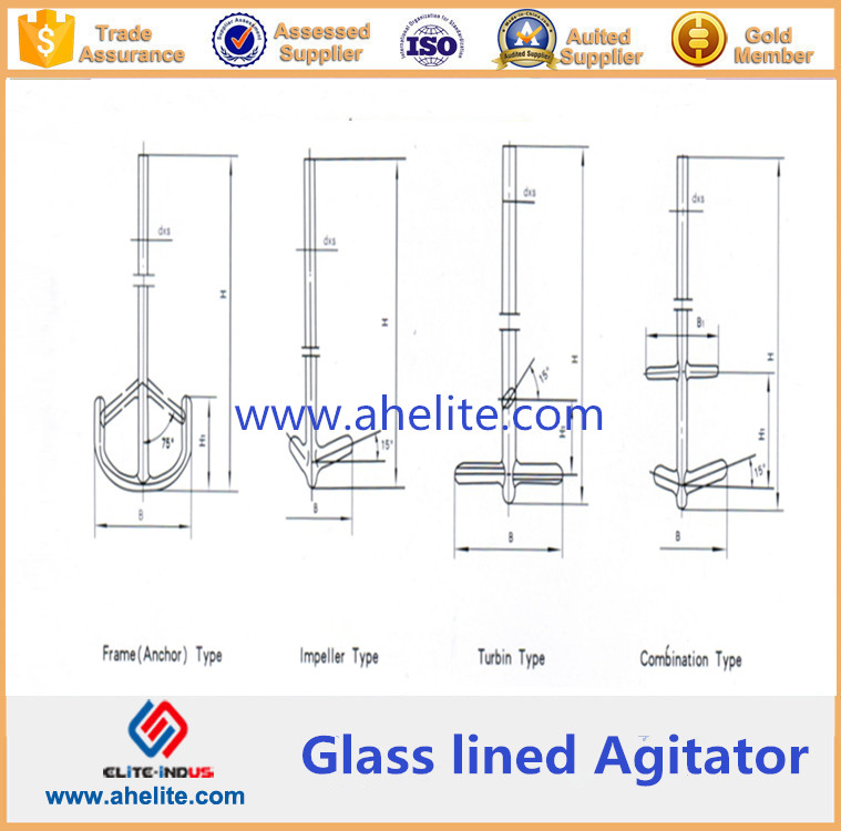 Impeller Type Glass Lined Agitator