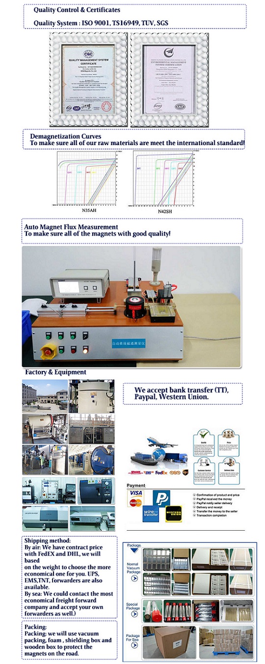 Permanent Neodymium Countersunk Magnets