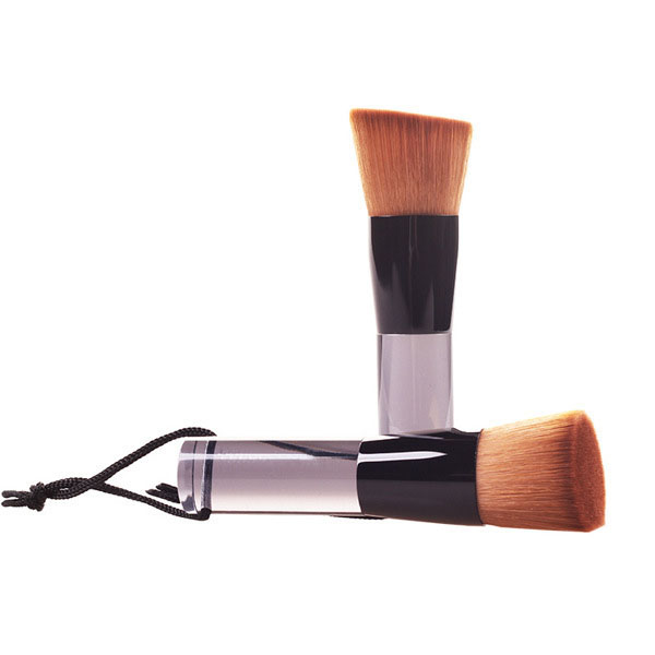 Multifunctional Flat Oblique Foundation Brush Acrylic Handle Contour Brush