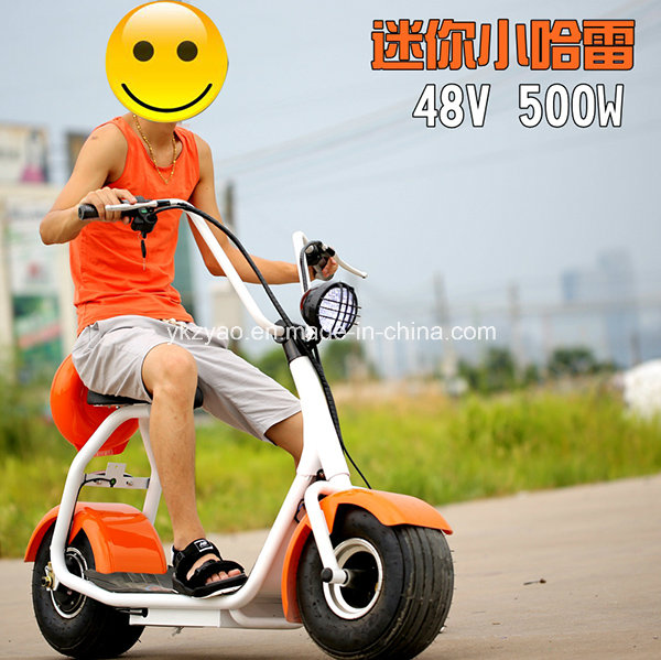 2016 Popular Harley Style Electric Scooter with Big Wheels, Fashion City Scooter Citycoco