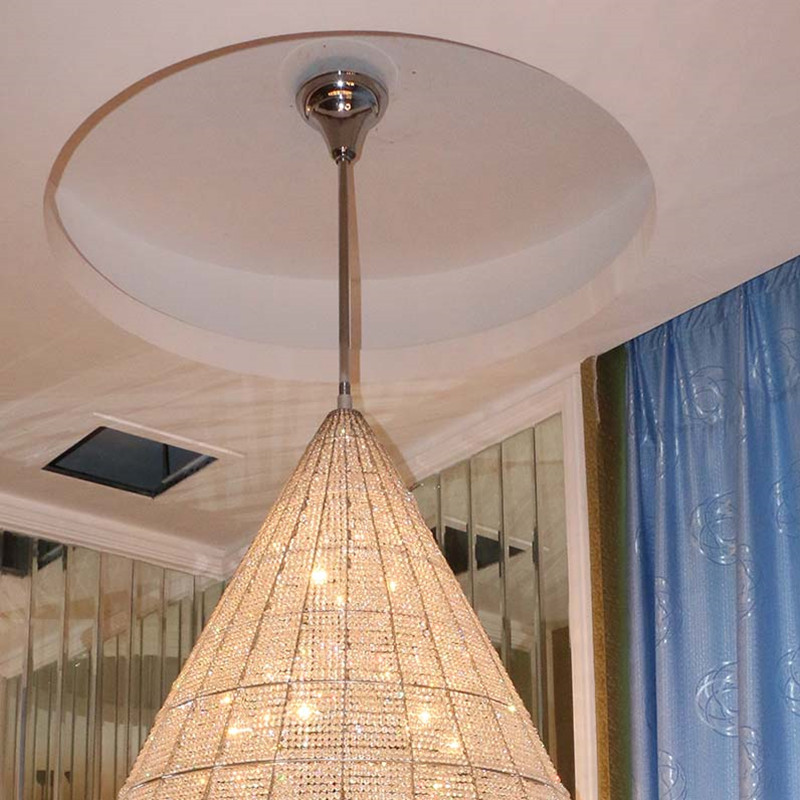 Water Drop Shape Hotel Luxury K9 Crystal Pendant Lamp