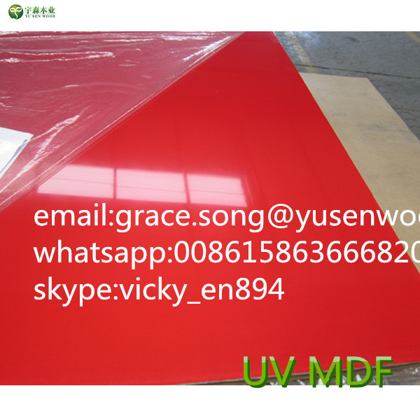 Wholesale High Glossy UV MDF Board for Kithcen Cabinet Door and Furniture