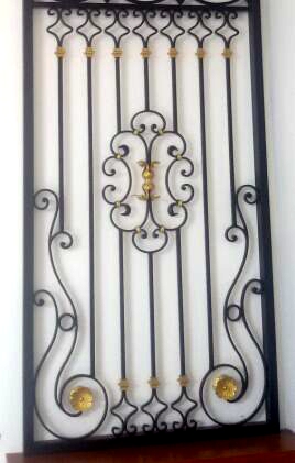 Ornamental Wrought Iron Window Grill Design