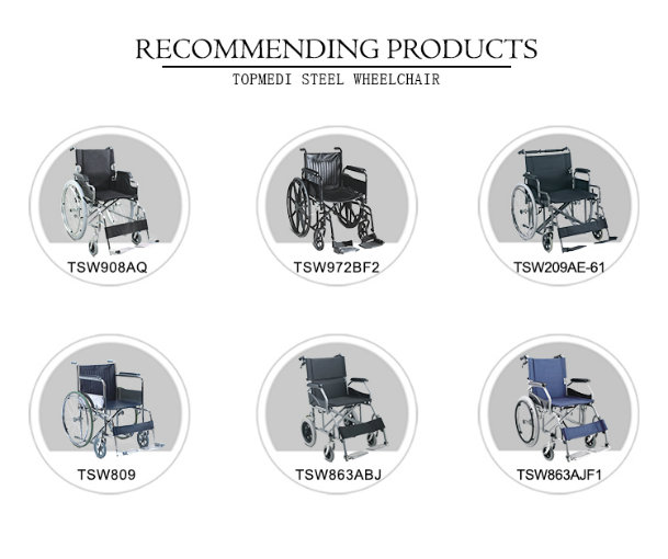 Topmedi Products 2016 Steel Heavy Duty Folding Bariatric Manual Wheelchair