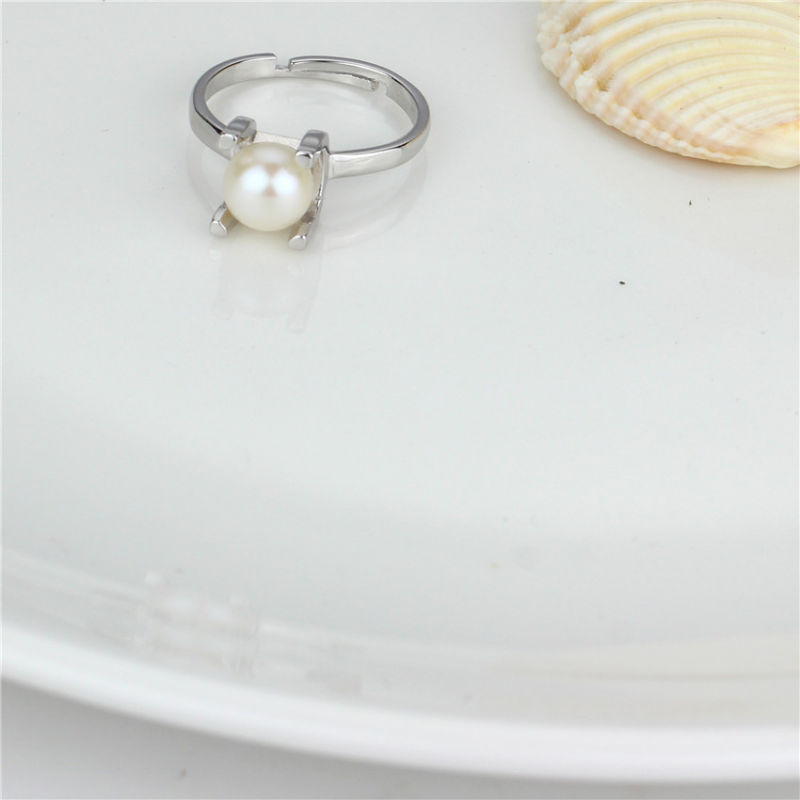 Simple Hot Sale Natural Freshwater Vintage Pearl Ring