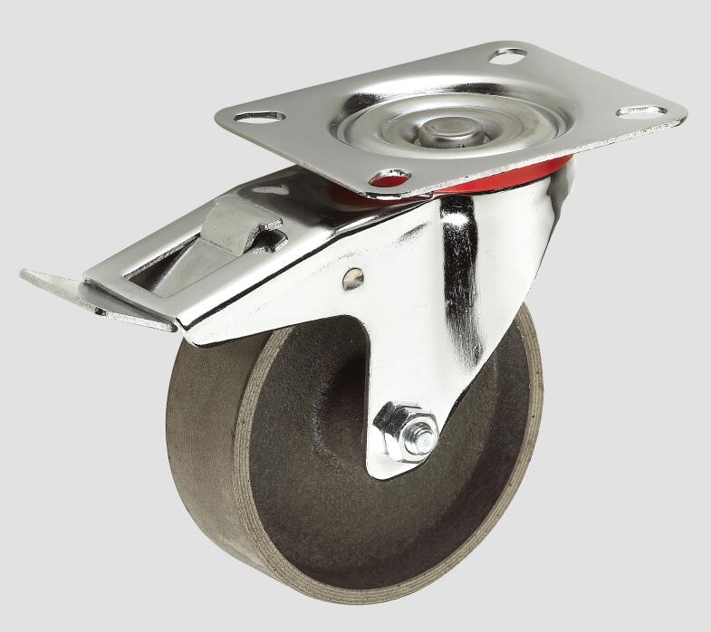 4inch Casting Iron Wheel Industrial Caster with Brake