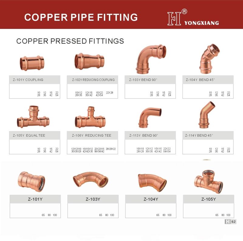 Press Fitting-Plumbing Fitting-Copper Press Pipe Fitting