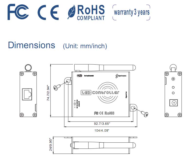 Patented 5V-24V RGB LED WiFi Controller Price From China Manufactures