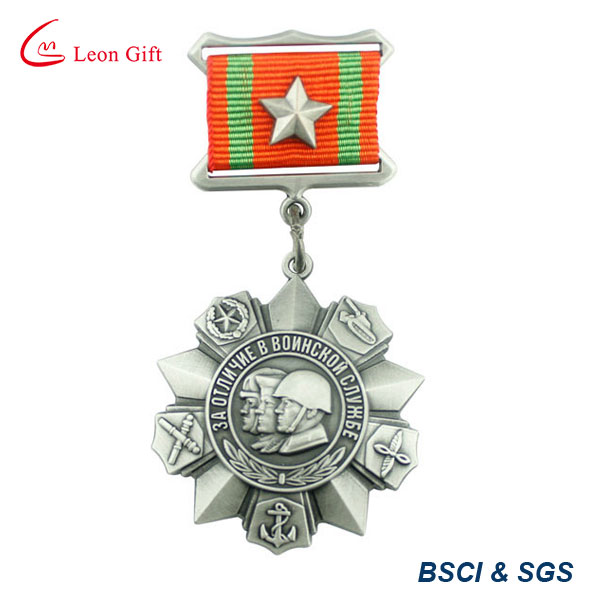 Military Award Metal Medal with Ribbon