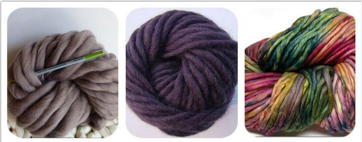 Chunky Knit   Merino Wool Yarn for Hand Knitting