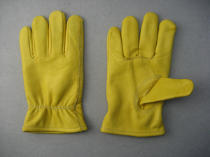 Golden Cow Grain Leather Full Lined Driver Work Glove