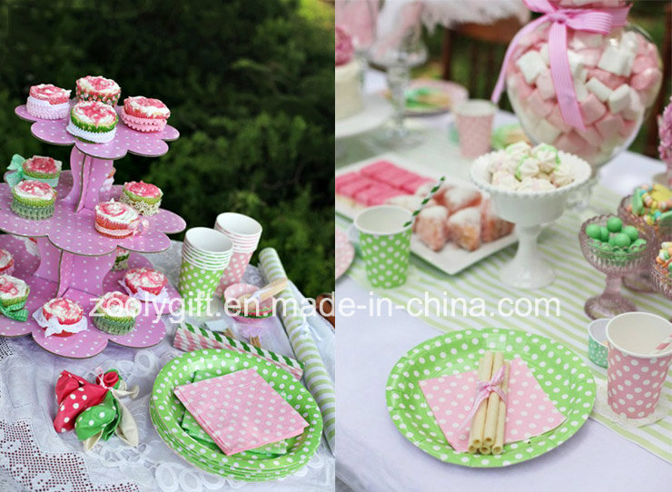 3 Tire Corrugated Paper Custom Designed Display Cake Stand for Party