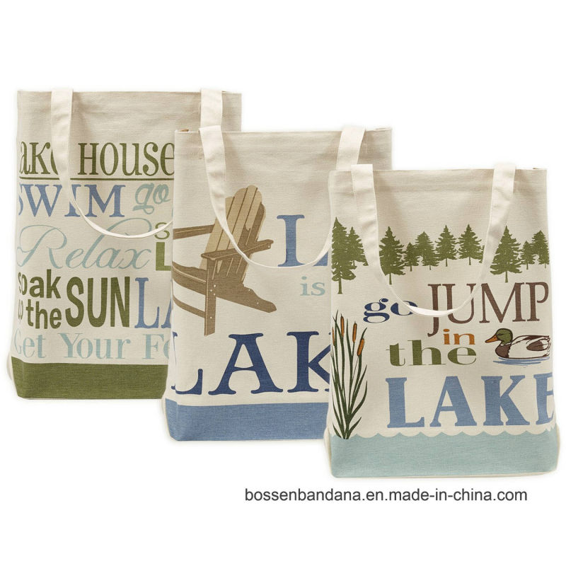 Custom Made Logo Printed Promotional Cotton Canvas Craft Tote Bag