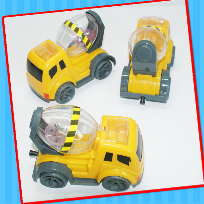 Promotional Concrete Mixer Truck Toy with Candy