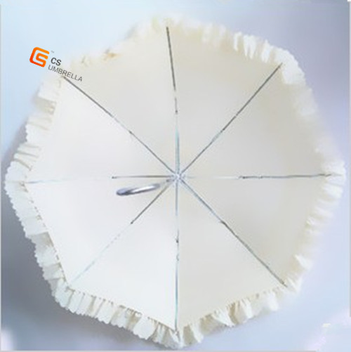 White Color Princess Lace Umbrella (YS-1019A)