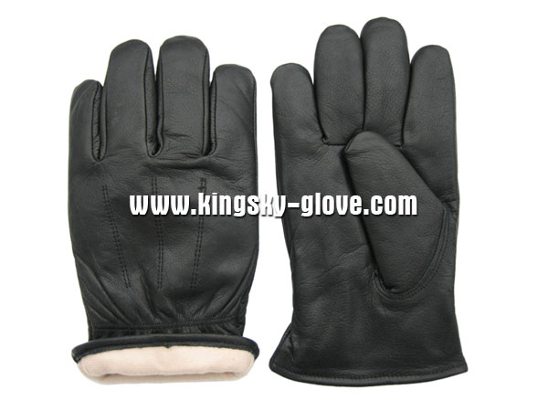 Cow Grain Leather Thinsulate Driver Work Glove-9018