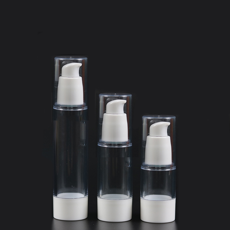 30ml Plastic Cosmetic Airless Bottle with Pump Cover (NAB09)