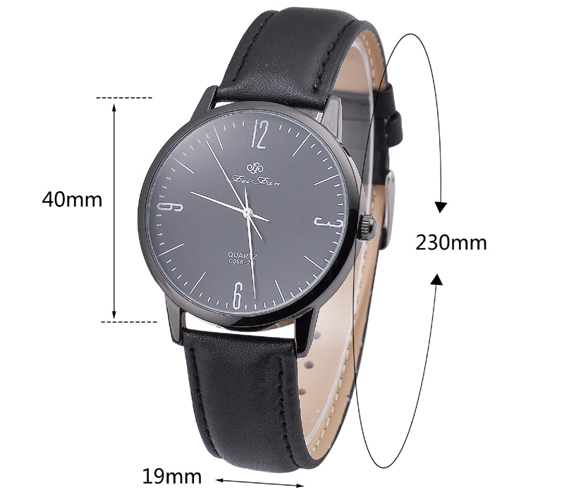 Best Quartz Brand Custom Logo Man Genuine Leather Watches