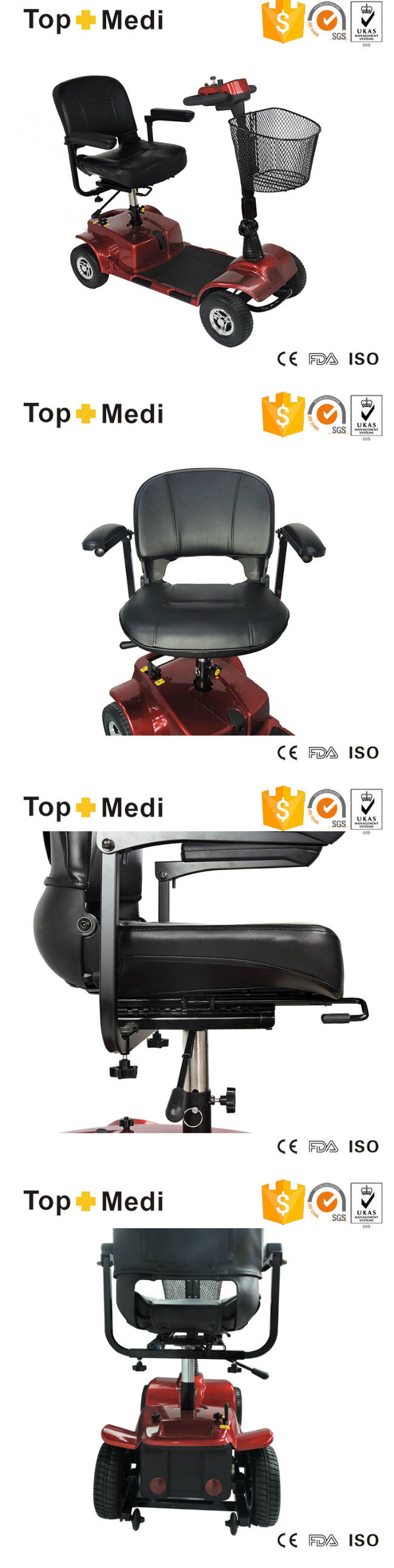 Topmedi Outdoor Electric Motorized Mobility Scooter Prices