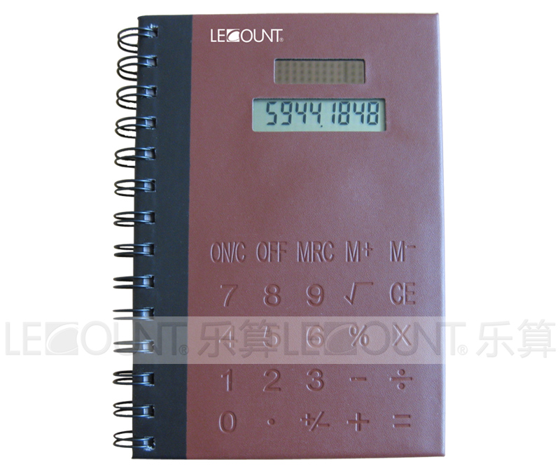 PVC Covers Notebook Calculator with Memo and Ball Pen (LC810B)