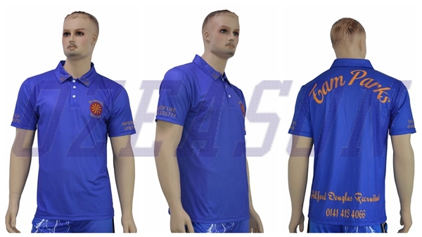 Fashion Design Sports Wear Polyester Polo Shirt, Men Long Sleeves Polo Shirt