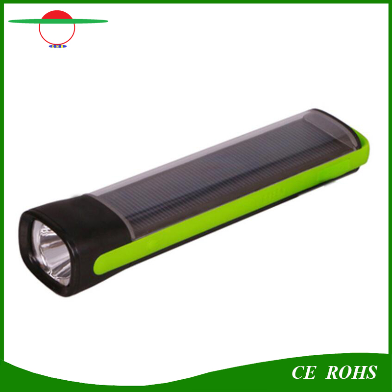 Hot Sale 1W High Power Solar Power Bank Torch Light Emergency Solar Flashlight for Mobile Charging