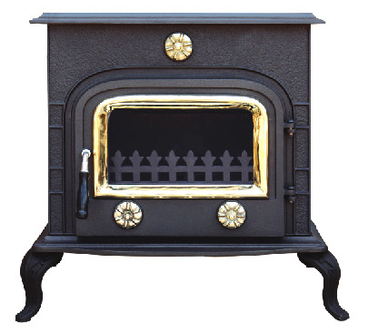 Wood Burning Stoves with Boiler (FIPA043B) , Cast Iron Stove