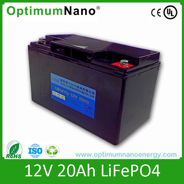 LiFePO4 Battery 12V 20ah Rechargeable Lithium Battery for UPS