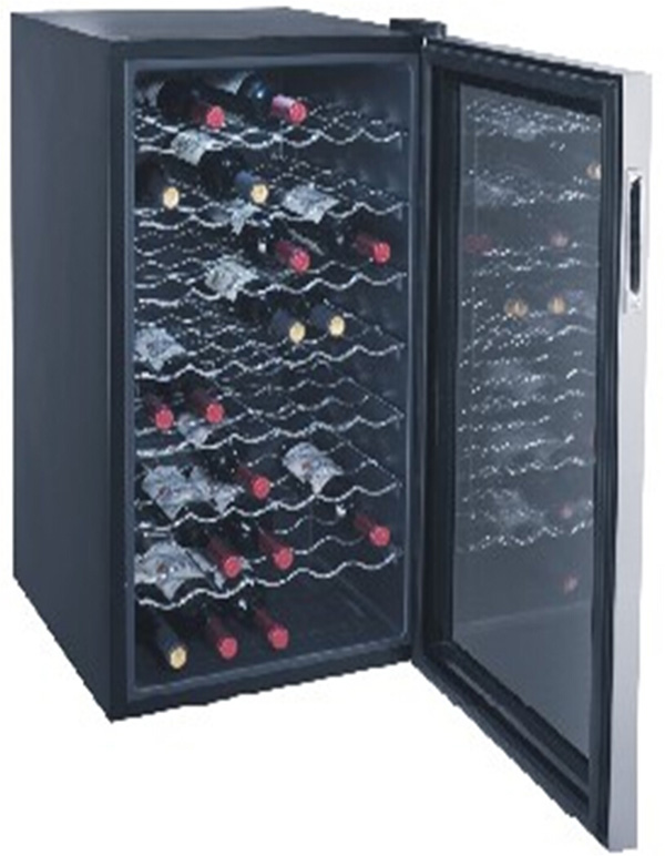 45 Bottles Compressor Wine Cooler with Wire Shelf/Wooden Shelf