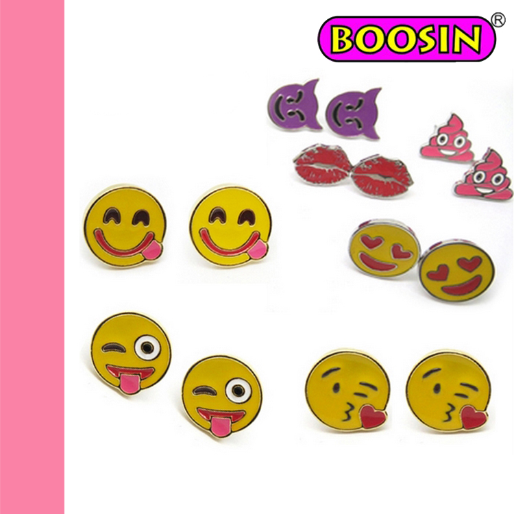 2016 Fashion High Quality Earring / Custom Cute Emoji Earring