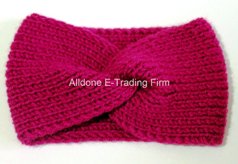 New Design Fashion Ladies Hand Knitted Headband Neckwarmer Turban