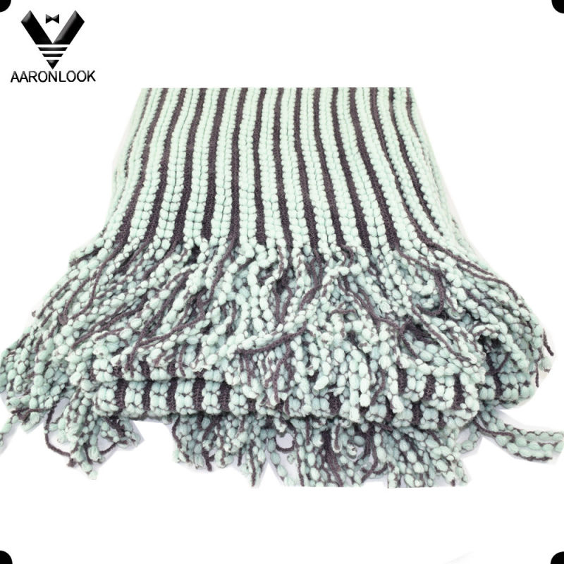 2016 Fashion 100%Acrylic Woven Throw Blanket with Self-Fringes