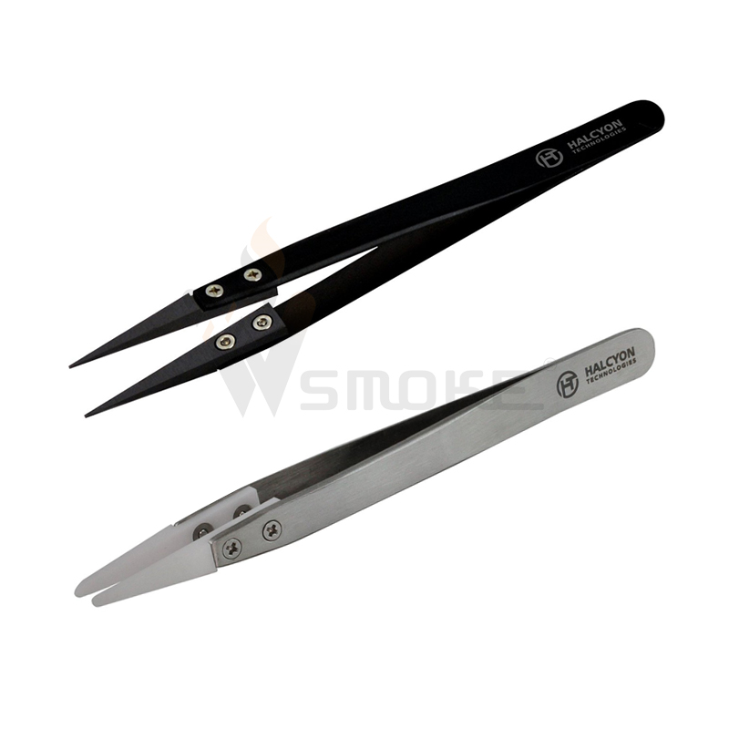 Heat Resistant Tweezers Stainless Steel Ceramic Tweezers for Coil Tool