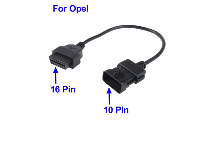 OBD Cable for Opel 10 Pin Male to OBD2 16 Pin Female