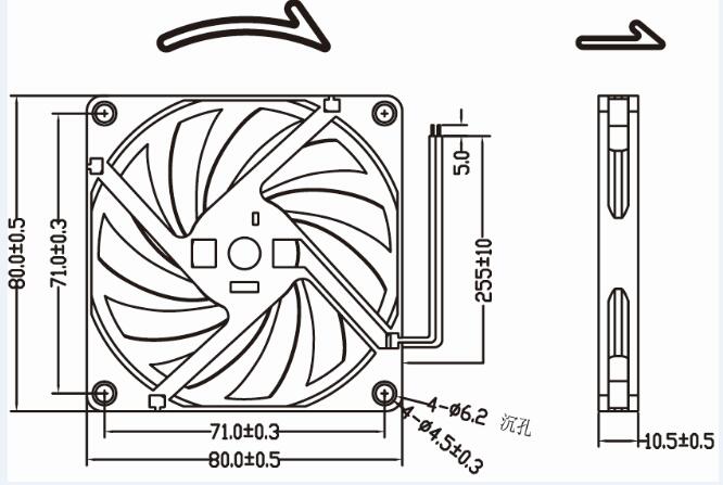 Factory Price 8cm 8010 High Pressure Low Noise 5V DC Mini Fan