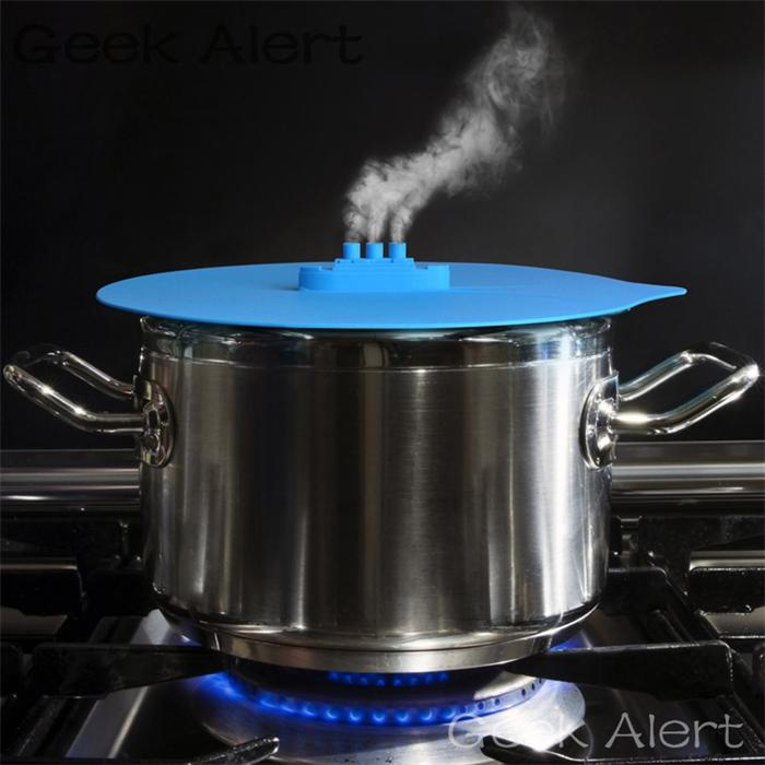 Novel Silicone Steam Lid Steam Ship Steamer Lid Silicone Pot Lid