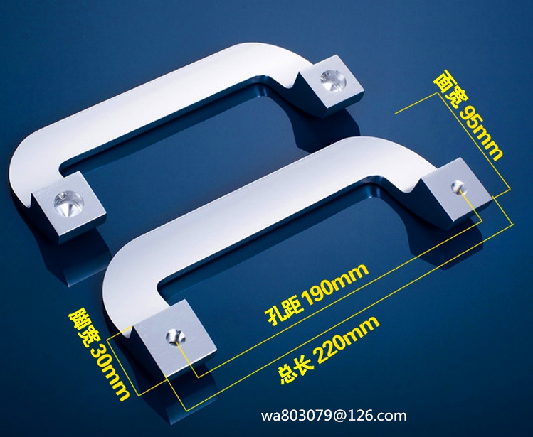   Glass Door Handle, Bathroom Door Handle, Office Door Handle, Al6007