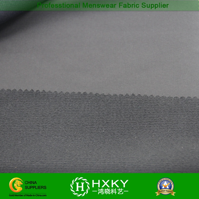 Brushed Plain Dyed Stretch Polyester Fabric for Windbreaker or Jacket