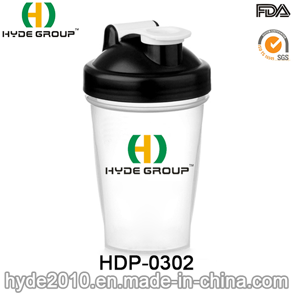 Portable 400ml Plastic Blender Shaker Bottle (HDP-0302)