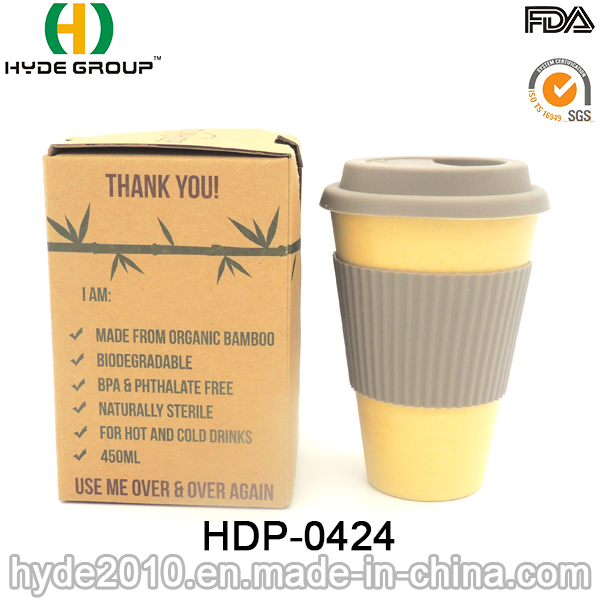 2016 Hot Sales Eco-Friendly Organic Bamboo Fiber Coffee Cup (HDP-0424)