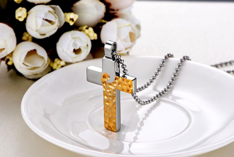 Two Colors Cross Men Jewelry Pendant