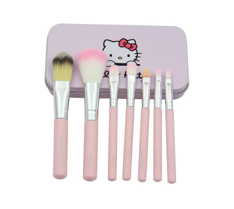 7 PCS Hello Kitty Makeup Brush Kit