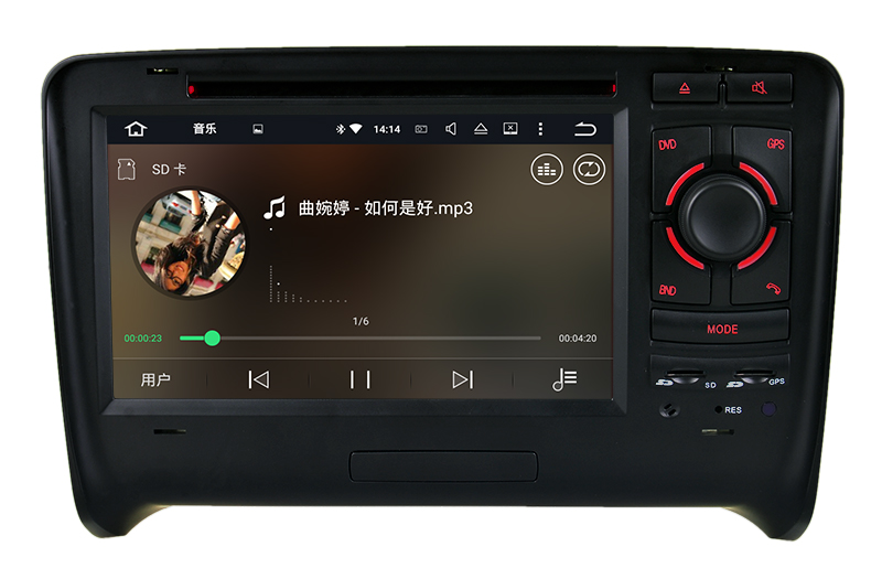 Hla 8795 Auto GPS DVD Player Android 5.1 3G Internet Car DVD Player in Car Video for Audi Tt Navigation