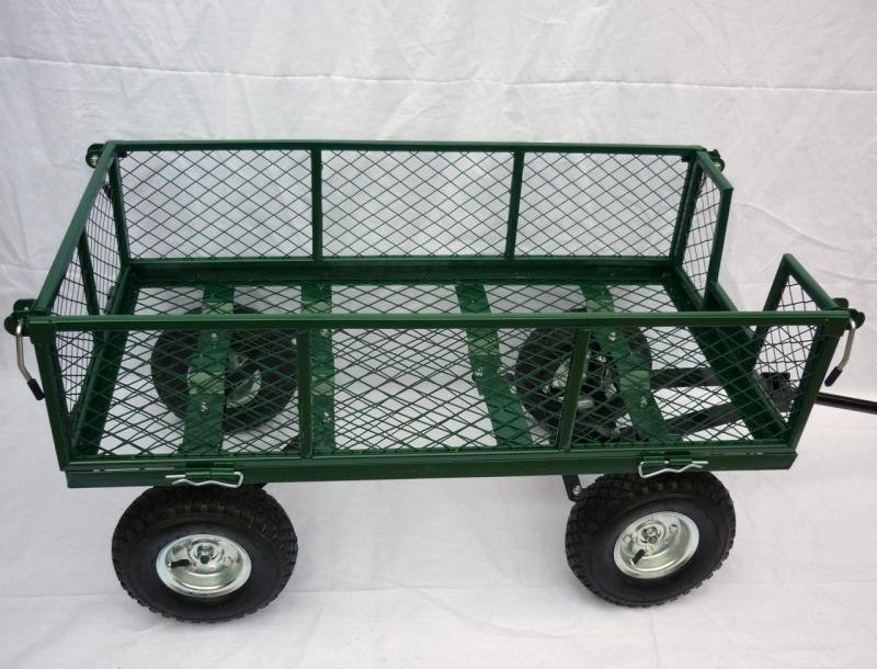 Garden Seat Cart with Four Wheels