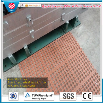 Rubber Drainage Mat Anti-Fatigue Bathroom Rubber Mat Acid Resistant Rubber Mat