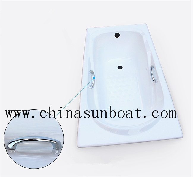 Hot Selling Enamel Comfortable Indoor White Bathtub